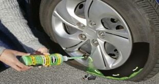 Sealant in the tire plate 310x165 tire repair kit: how easy is it to patch a tyre?