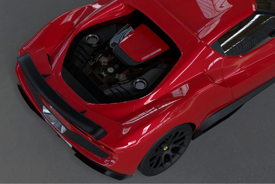 Ferrari 296 GTB Squalo Restyling Kit 888 PS DMC Tuning 11