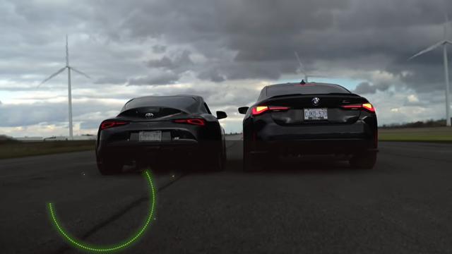 Vídeo: BMW M4 (G82) vs Tuning Toyota Supra (A90)