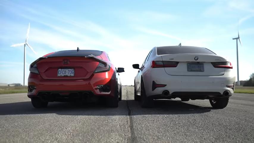 Video: Tuning Honda Civic 1.5T CVT versus BMW 330i xDrive!