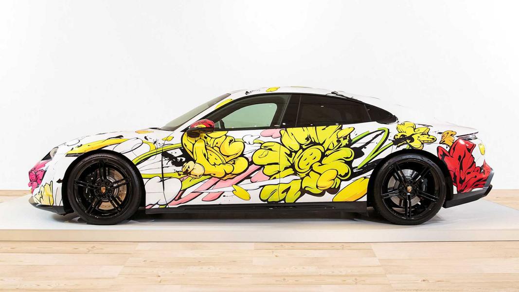 ¡2022 Porsche Taycan Art Car del artista Shun Sudo!