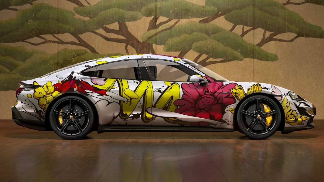 2022 Porsche Taycan Art Car by artist Shun Sudo!
