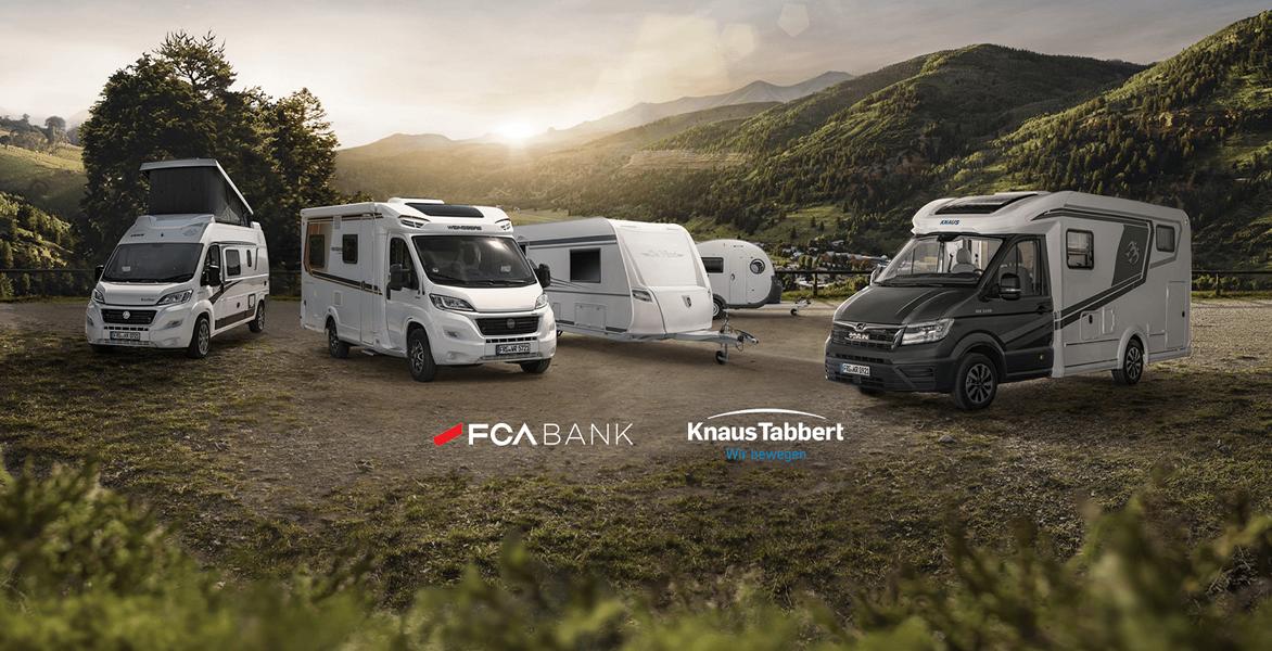 FCA Bank startet Partnerschaft mit Knaus Tabbert, einem der führenden Hersteller von Freizeitmobilen in Europa