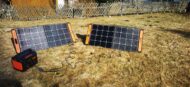 Jackery Solargenerator 1000 SolarSaga 100W Solarpanels Test 1 190x87