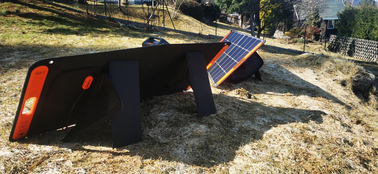 Jackery Solargenerator 1000 SolarSaga 100W Solarpanels Test 10