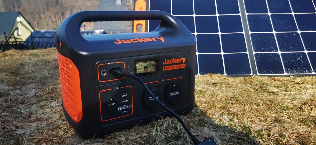 Jackery Solargenerator 1000 SolarSaga 100W Solarpanels Test 5