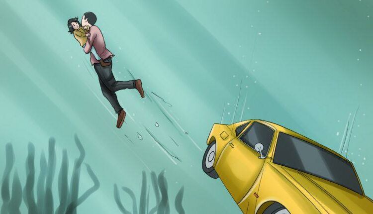 How to save yourself from a sinking vehicle!