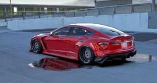 Extremes Tesla Model S Widebody Kit SEMA 2022 Competition Carbon 3 310x165