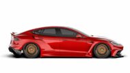 Extremes Tesla Model S Widebody Kit SEMA 2022 Competition Carbon 6 190x107