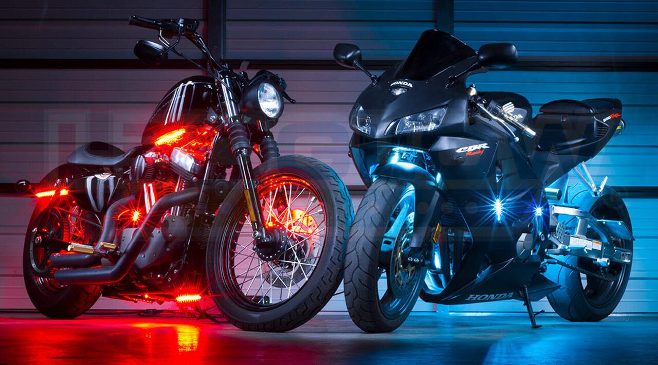 LED Beleuchtung Motorrad Tuning Umbau