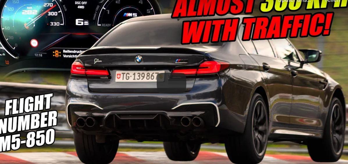 Video: 850 PS BMW M5 Competition auf der Nordschleife!