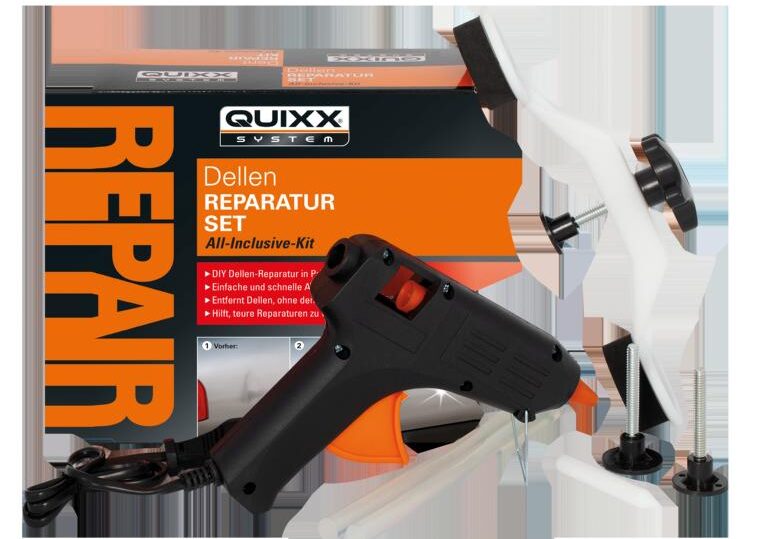 QUIXX Dellen Reparatur Set Karton Und Inhalt Freisteller E1653327075366