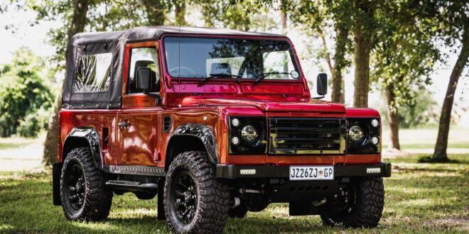 1996 Land Rover Defender Restomod in Firenze Red Pearl!