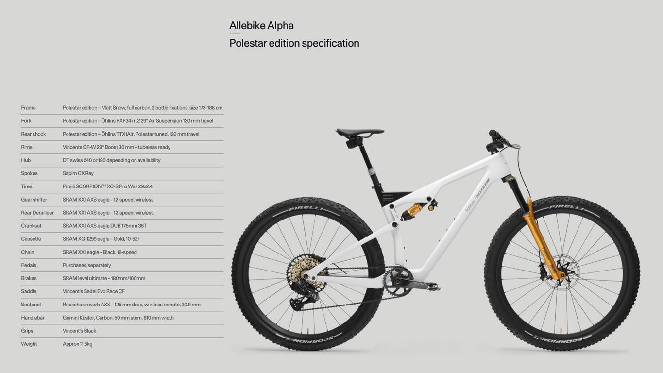 2022 Allebike Alpha Polestar Edition Limitiertes Mountainbike 16