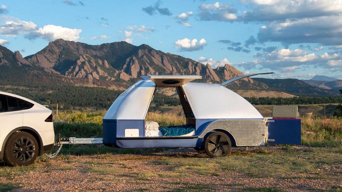 Teardrop Camper Trailer “The Boulder” for Electric Vehicles!