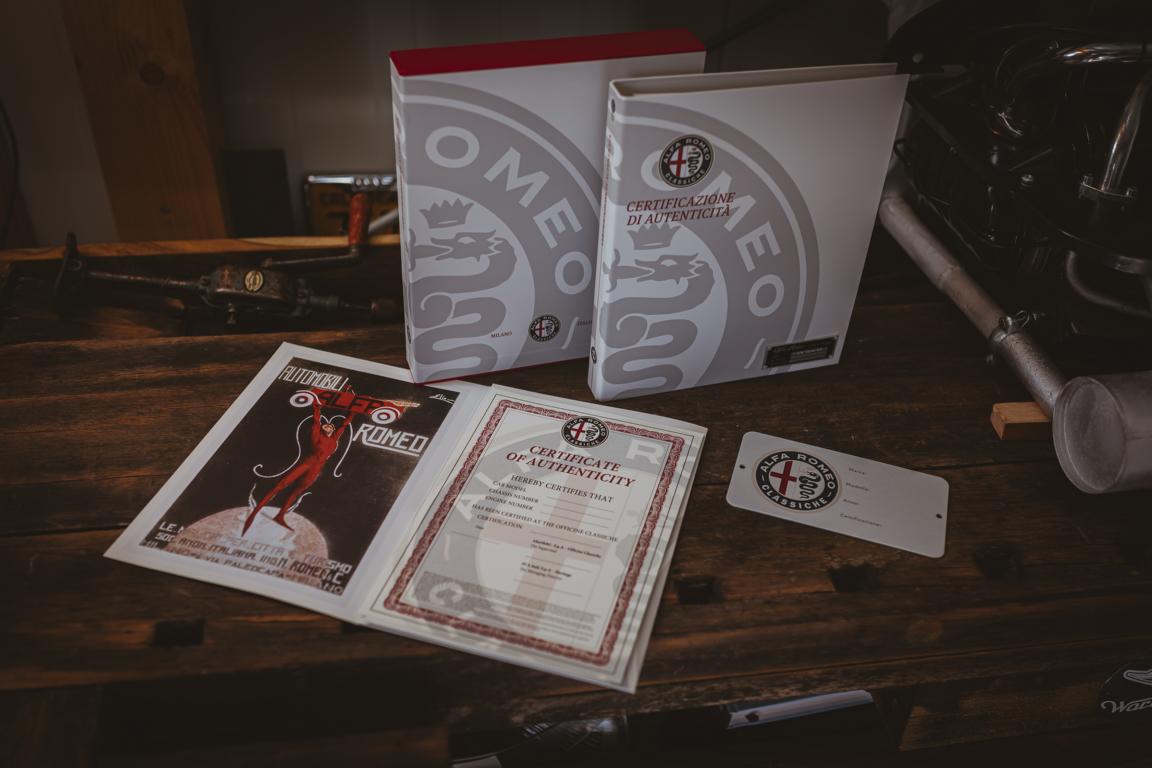Alfa Romeo Authenticity Certificate