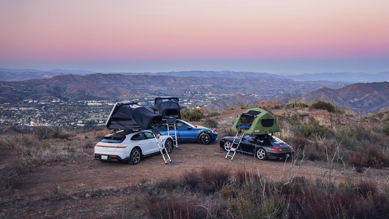 Porsche Taycan Cross Turismo Outdoor Camper Dachzelt 11