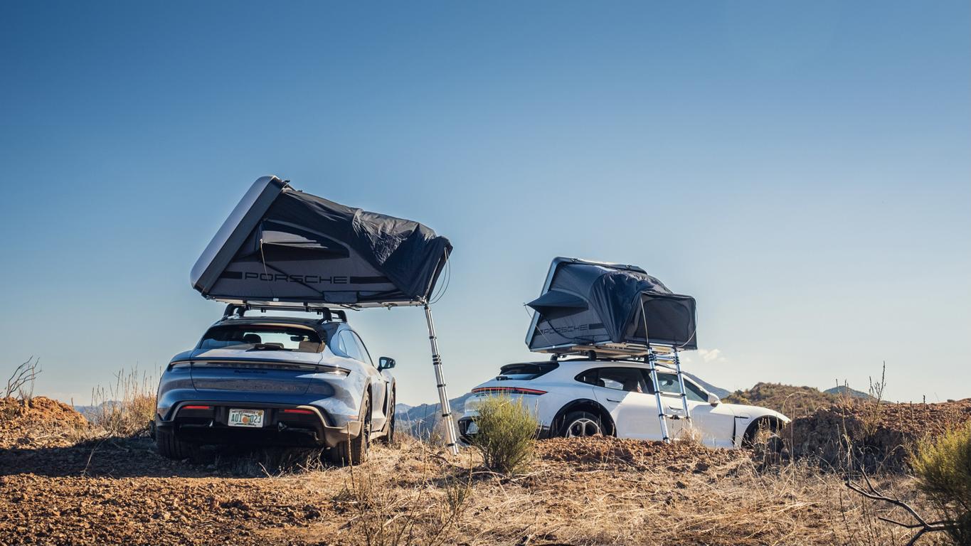 Porsche Taycan Cross Turismo Outdoor Camper Dachzelt 16