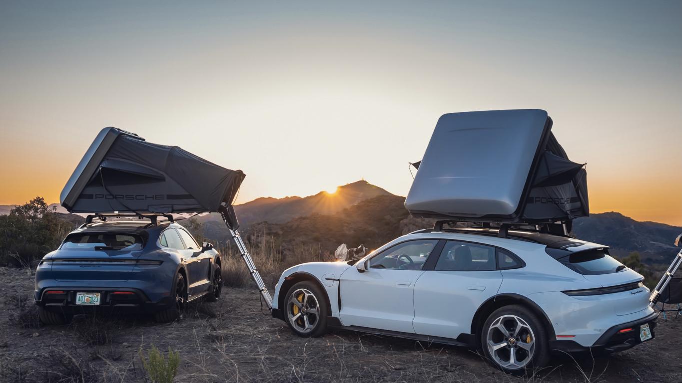 Porsche Taycan Cross Turismo Outdoor Camper Dachzelt 17