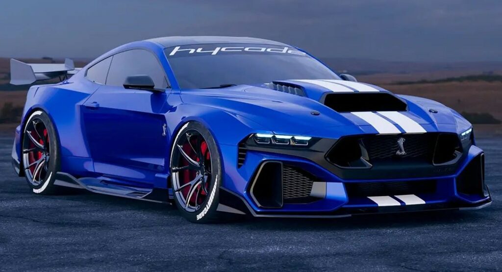 Rendering Ford Mustang VII Shelby GT500 anno modello 2026 Tuning S650 1