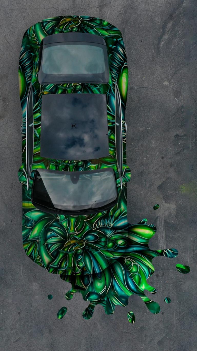 Bentley Continental GT Jungle foiling Alex Mijares MetroWrapz 3