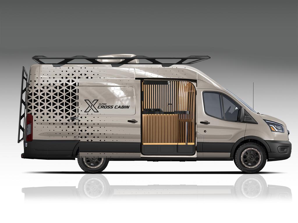Furgone Cross Cabin Concept Alpine Ford Transit 3