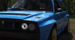 Lancia Delta Futurista Restomod Blau Gold Tuning Automobili Amos 12 310x165