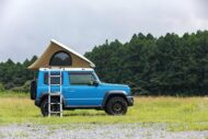 Suzuki Jimny Camper grazie alla tenda da tetto a soffietto Canotier J3!