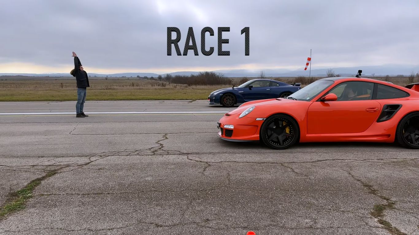 Tuning Duo Porsche 911 Turbo S Widebody Vs. Nissan GT R 2