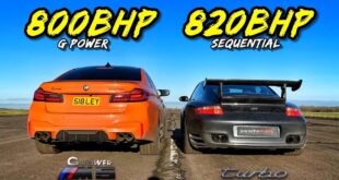 820 PS Porsche 911 Turbo Vs. 800 PS G Power BMW M5 1 310x165