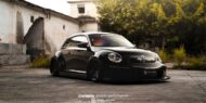 Evil VW Beetle with widebody optics and airride chassis!