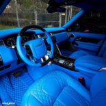 Blaue Details am Road Show International Range Rover!