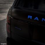 Dettagli blu sulla Range Rover del Road Show International!