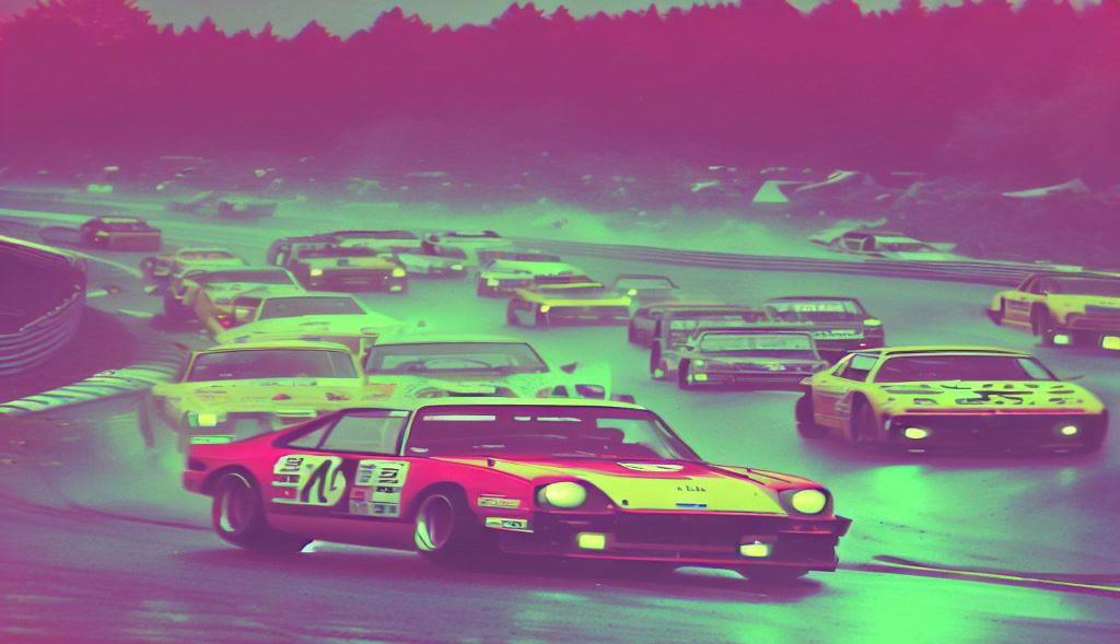 80er Jahre Foto 24 Stunden Rennen Nuerburgring Nordschleife 1980er Jahre Autos
