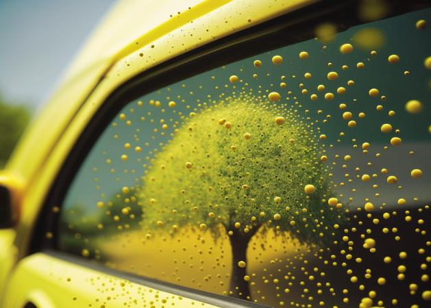 Pollen car paint disc
