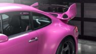 Gunther Werks right-hand drive Porsche 911 (993) in pink at Goodwood!