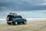 طراز سيلتر الخاص مع لوح ركوب الأمواج: Land Rover Defender 90 Marine Blue Edition