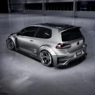 VW Golf GTI & R with widebody kit in TCR racing look for SEMA 2023!