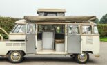 Unique restomod VW Type 2 bus with camping trailer!