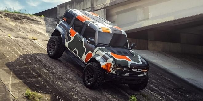 Camouflage pattern meets off-road monster: Vossen Ford Bronco Raptor 2024!
