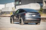 2023 Tesla Model Y with off-road rims from Unplugged Performance!