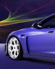 Tesla Model S Plaid de Vorsteiner : un joyau de carbone en violet !