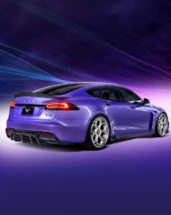 Plaid Tesla Model S di Vorsteiner: gemma di carbonio in viola!