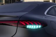 Mercedes with turquoise lights for autonomous driving!