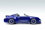 Blauwe restomod Porsche 993 Speedster van Gunther Werks!