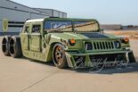 Ce n'est pas un faux : le véhicule militaire Hellcat Hummer 6×2 de Danton Art Kustoms !
