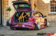 VW Polo with extreme widebody kit, flashy paint & 270HP!