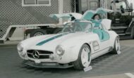 A Mercedes becomes a Tesla: crazy 300 SL Gullwing from S-KLUB LA!