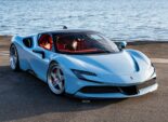 Ruote stradali Ferrari SF90 Stradale nell'esclusivo Blu Golfo!