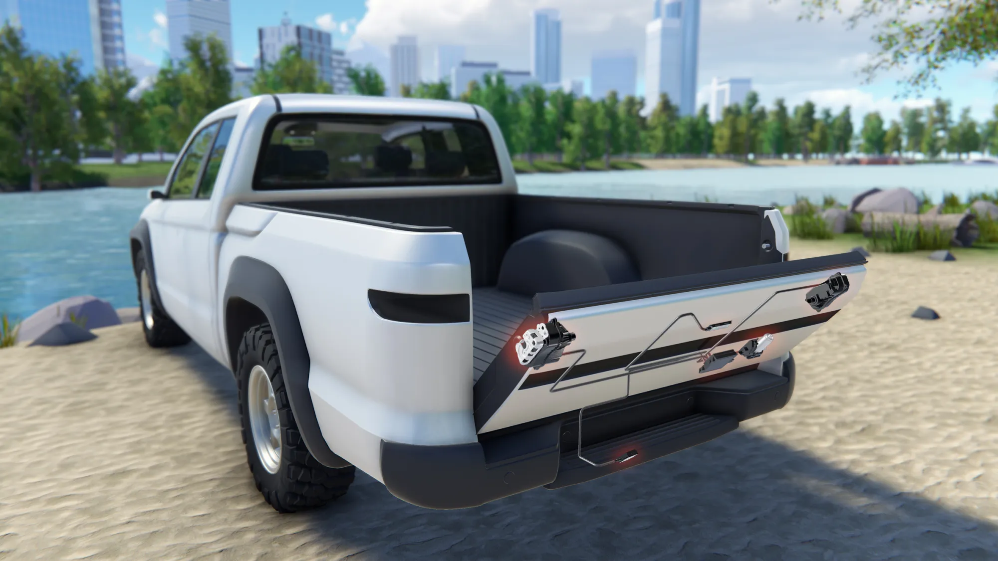 Revolution in the pick-up segment: electric tailgates from Brose!